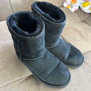 UGG Black Boots with Fur Lining